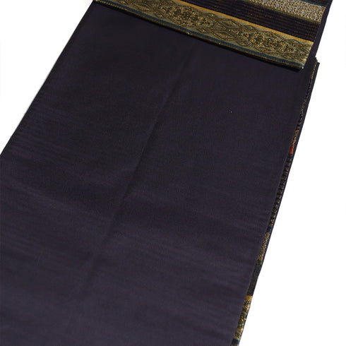 袋帯 リサイクル 帯丈436cm 六通 利休大島間道 本泥染織袋帯 多色 Mサイズ 正絹 Sランク フォーマル お洒落