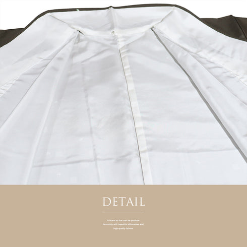 小紋 リサイクル 身丈157.2cm 裄64.4cm 袷 若松や花びら柄 ブラウン Mサイズ お洒落 カジュアル 正絹 広衿 Sランク