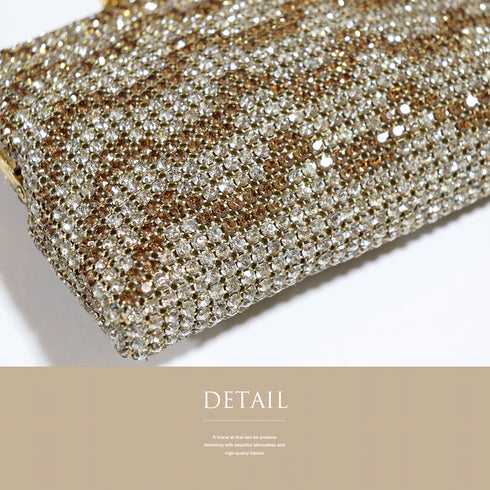 バック アンティーク ラインストーン お洒落 横幅16cm 高さ12.5cm マチ3cm Bランク 和装小物 ET-388