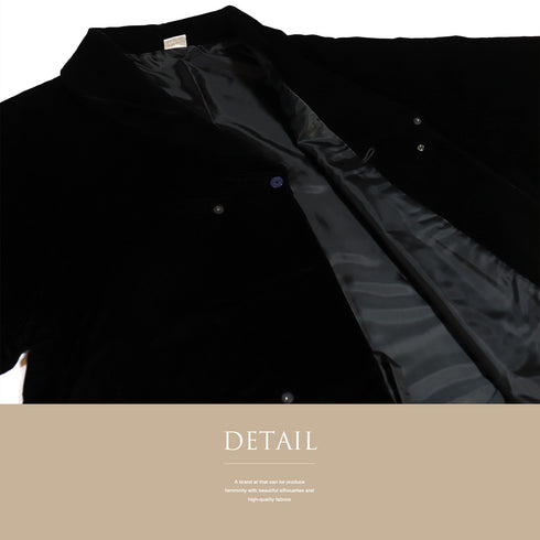 コート リサイクル 身丈86cm 裄68.5cm 袷 パイル生地 ラグラン袖 ブラック LLサイズ カジュアル 不明 Sランク