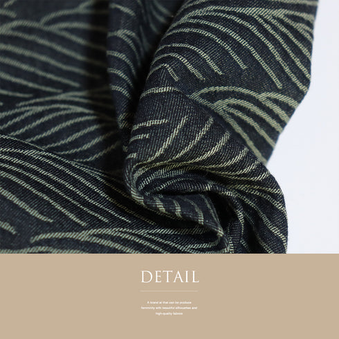 男物 リサイクル 身丈138.5cm 裄72.2cm 単衣 デニム着物 既製品 ネイビー SSサイズ お洒落 カジュアル 木綿 洗える着物 棒衿 Sランク