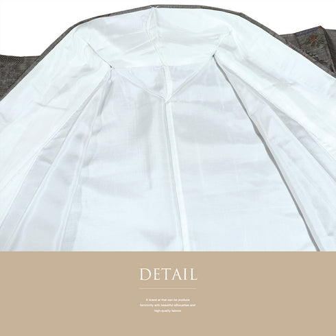 紬 リサイクル 身丈157.8cm 裄62.4cm 袷 デザイン亀甲柄 グレー Mサイズ お洒落 カジュアル しつけ糸 正絹 広衿 Sランク