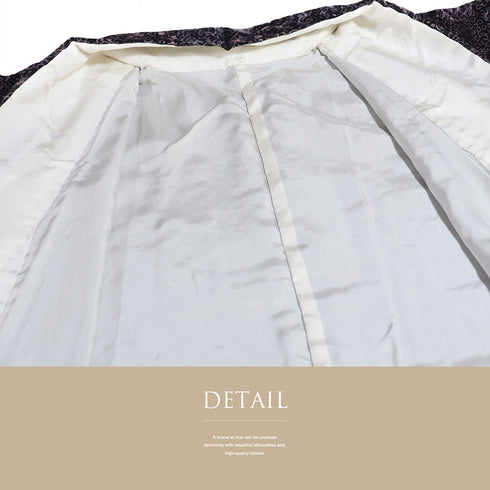 小紋 リサイクル 身丈156.2cm 裄62.6cm 袷 唐草模様 輝宝織 パープル Mサイズ お洒落 カジュアル 正絹 広衿 Sランク