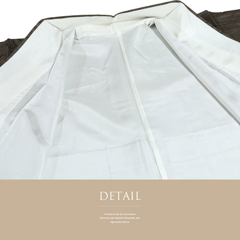 紬 リサイクル 身丈156.5cm 裄63cm 袷 ねじり菊柄 ブラウン Mサイズ お洒落 しつけ糸 正絹 広衿 Sランク