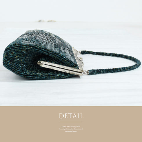 バッグ リサイクル グリーン ビーズ Aランク