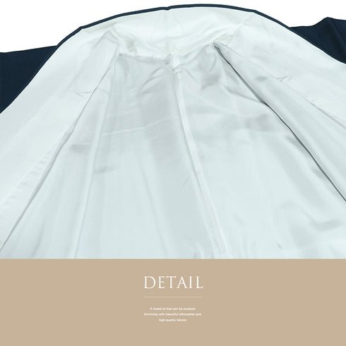 付下げ リサイクル 身丈165.8cm 裄66.6cm 袷 色紙に菊や梅柄 箔 松井青々 ネイビー LLサイズ お洒落 落款 しつけ糸 正絹 広衿 Sランク