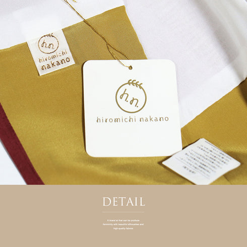 小紋 リサイクル 身丈164cm 裄68cm 袷 既製品 デザイン縦枠柄 小花散らし柄 ヒロミチナカノ レッド Lサイズ お洒落 しつけ糸 正絹 広衿 Sランク