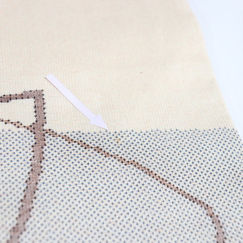 名古屋帯 リサイクル 帯丈373.2cm ポイント柄 デザイン鳥 ベージュ Mサイズ 正絹 Sランク お洒落 カジュアル