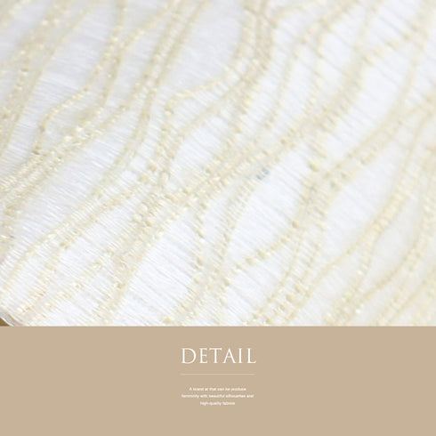 袋帯 リサイクル 帯丈441cm ポイント柄 四季月花 綴れ 夏物 ベージュ Mサイズ 混合 新品・未使用品 お洒落