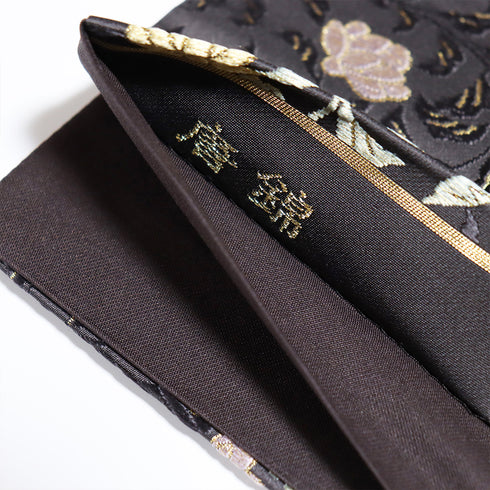 袋帯 リサイクル 帯丈450cm 六通 唐織刺繍 唐錦篠屋宗氏衛謹製 ブラウン Lサイズ 正絹 Sランク セミフォーマル お洒落