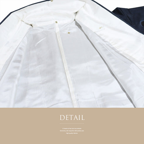 紬 リサイクル 身丈154.3cm 裄62.2cm 袷 ネイビー Sサイズ お洒落 正絹 広衿 Sランク