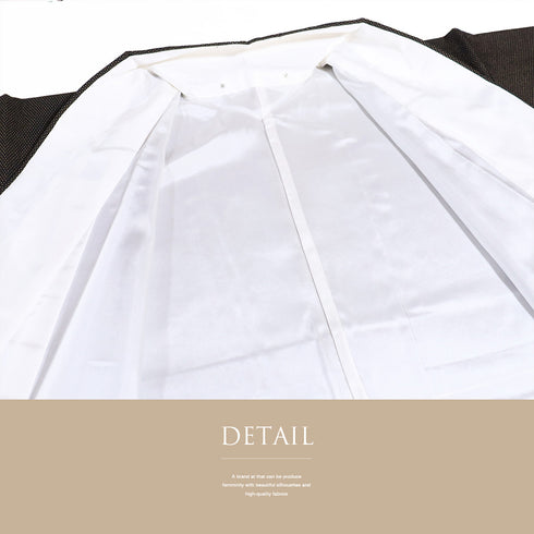 紬 リサイクル 身丈156.6cm 裄65.6cm 袷 蚊絣柄 塩沢紬 ブラウン Mサイズ お洒落 カジュアル しつけ糸 正絹 広衿 Sランク