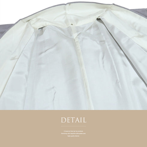 色無地 リサイクル 身丈168.5cm 裄69.2cm 袷 パープル LLサイズ お洒落 カジュアル しつけ糸 正絹 広衿 Sランク