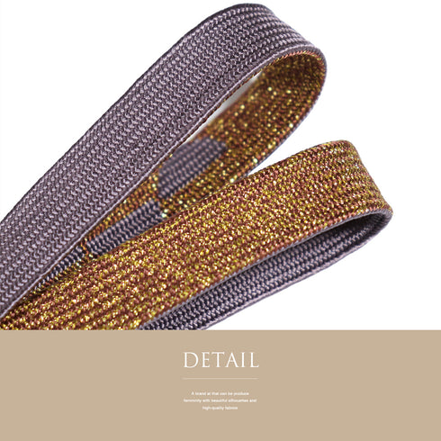 帯締め・帯揚げセット リサイクル お洒落 平組紐 ちりめん パープル 正絹 新品・未使用品 市松に葉柄