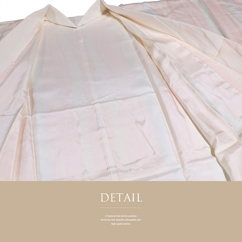 長襦袢 リサイクル 長襦袢 身丈124cm 裄65.6cm 袷 縦ぼかし柄 ピンク Mサイズ お洒落 正絹 Sランク