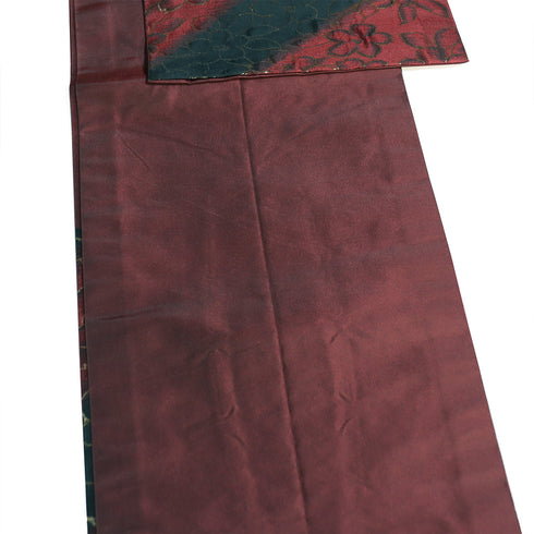 京袋帯 リサイクル 帯丈378cm 六通 花柄 多色 Mサイズ ポリエステル Sランク お洒落 カジュアル