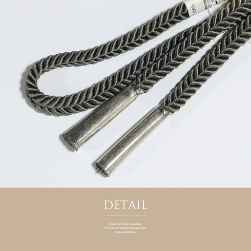 帯締め・帯揚げセット リサイクル ゆるぎ パープル 正絹 新品・未使用品 花柄