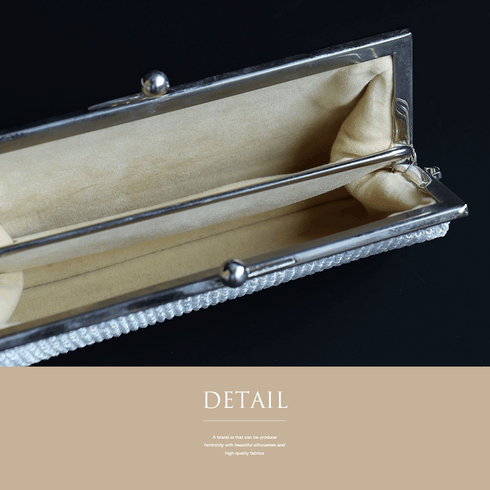 ビーズバック リサイクル 小銭入れセット お洒落 カジュアル 横幅21.5cm 高さ14cm マチ5cm Aランク 和装小物 ET-199