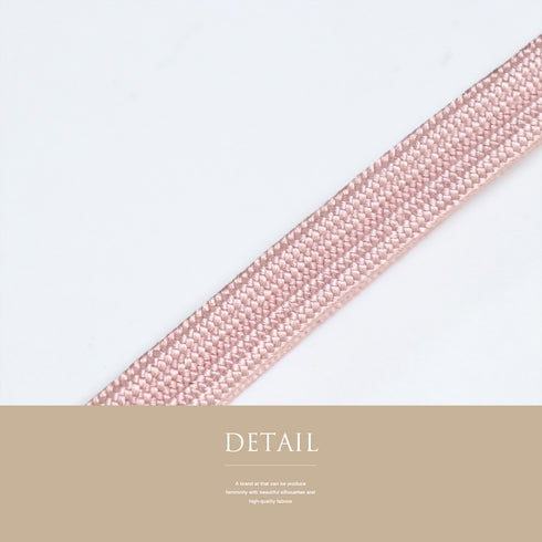 帯締め・帯揚げセット リサイクル 平組紐 ちりめん ピンク 正絹 新品・未使用品 花柄