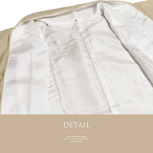 色無地 リサイクル 身丈160cm 裄63.2cm 袷 ベージュ Mサイズ フォーマル セミフォーマル 一つ紋 正絹 広衿 地紋なし Sランク IR-330