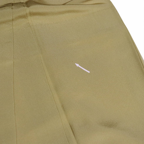 色無地 リサイクル 身丈162.3cm 裄66cm 袷 ブラウン Lサイズ セミフォーマル 一つ紋 正絹 広衿 地紋なし Sランク