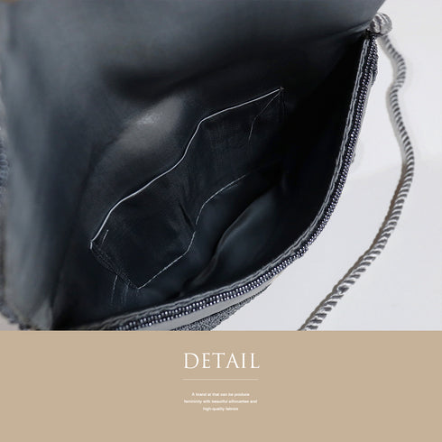 ビーズバック アンティーク お洒落 横幅21cm 高さ14cm Aランク 和装小物 ZO-83