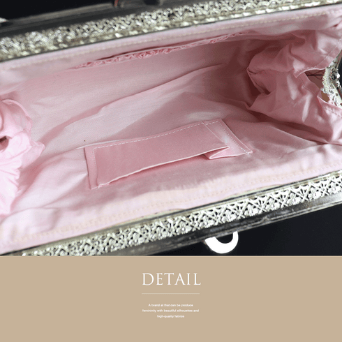 ビーズバック リサイクル 小銭入れセット お洒落 カジュアル 横幅21.5cm 高さ14cm マチ5cm Aランク 和装小物 ET-199