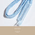 帯締め・帯揚げセット リサイクル カジュアル 平組紐 ちりめん ブルー ポリエステル 新品・未使用品 夏物 地紋 流水に花柄