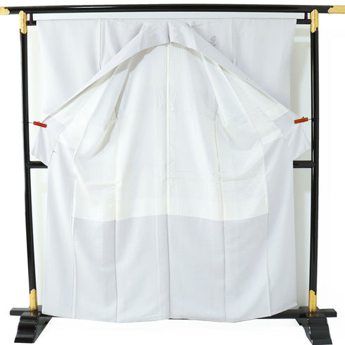 訪問着 リサイクル 身丈158cm 裄64.4cm 袷 花籠柄 刺繍 グレー Mサイズ セミフォーマル お洒落 正絹 広衿 Sランク