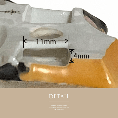 帯留め アンティーク Aランク 陶器 御所車 ET-501