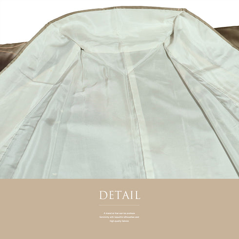 訪問着 リサイクル 身丈156.5cm 裄62.8cm 袷 枝垂れ花柄 十二代目 市川団十郎 刺繍 箔 ブラウン Mサイズ セミフォーマル 落款 一つ紋 しつけ糸 正絹 広衿 Sランク