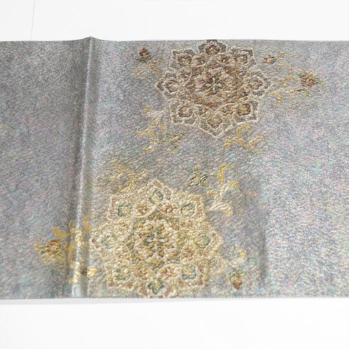 袋帯 帯丈452cm ポイント柄 華文や鳥柄 ゴールド Lサイズ 正絹 Sランク フォーマル