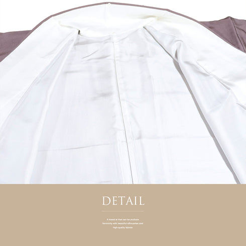 色留袖 リサイクル 身丈166.2cm 裄66.4cm 袷 おぼろ染め 相良刺繍 絞り 滝奏 パープル LLサイズ セミフォーマル 落款 一つ紋 正絹 広衿 Sランク