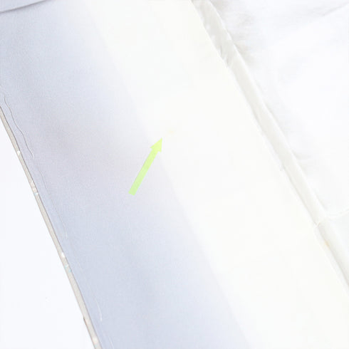 小紋 リサイクル 身丈158.5cm 裄63cm 袷 小花柄 地紋 グレー Mサイズ お洒落 しつけ糸 正絹 広衿 Aランク