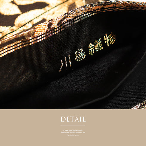 袋帯 リサイクル 帯丈432cm 六通 川島織物 牡丹唐草模様 ゴールド Sサイズ 正絹 新品・未使用品ランク フォーマル