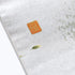 袋帯 リサイクル 帯丈442cm ポイント柄 枝花柄 金森一博 シルバー Mサイズ 正絹 Sランク セミフォーマル お洒落