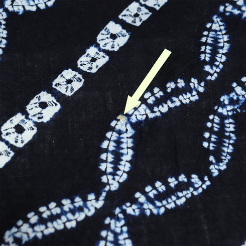 浴衣 リサイクル 夏着物 身丈151.5cm 裄65.2cm 夏物 絞り 七宝柄 ブラック Sサイズ カジュアル 木綿 洗える着物 バチ衿 Bランク