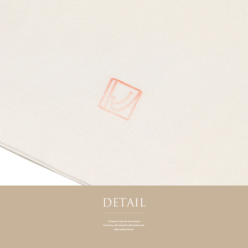 名古屋帯 リサイクル 帯丈350cm ポイント柄 塩瀬 花柄 ベージュ Sサイズ 正絹 Sランク お洒落 カジュアル 落款