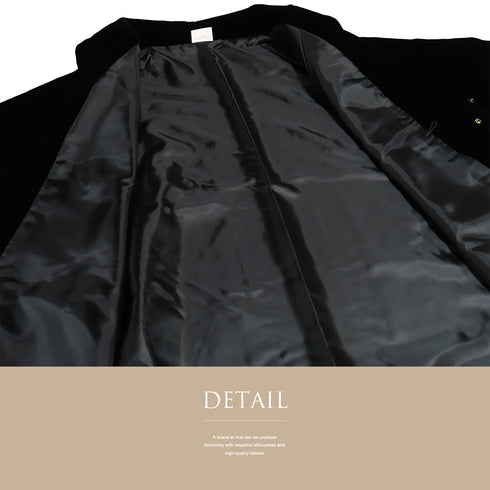 コート リサイクル 身丈86cm 裄68.5cm 袷 パイル生地 ラグラン袖 ブラック LLサイズ カジュアル 不明 Sランク