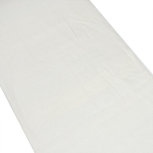 袋帯 リサイクル 帯丈437cm 全通 横段に花柄 ベージュ Mサイズ 正絹 Sランク お洒落