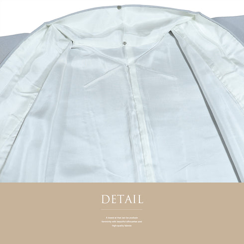 色無地 リサイクル 身丈159.5cm 裄68.4cm 袷 グレー Mサイズ セミフォーマル 落款 一つ紋 蟹牡丹紋 正絹 広衿 地紋なし Aランク