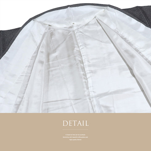 江戸小紋 リサイクル 身丈155.3cm 裄64.8cm 袷 招福 家内安全 ブラック Sサイズ お洒落 正絹 広衿 Sランク