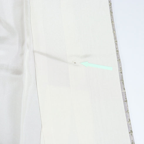 紬 リサイクル 身丈163.5cm 裄65.6cm 袷 格子柄 パープル Lサイズ カジュアル 正絹 広衿 Aランク