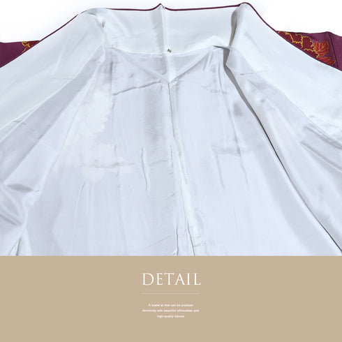 訪問着 リサイクル 身丈154cm 裄65.2cm 袷 牡丹柄 部分刺繍 箔加工 パープル Sサイズ セミフォーマル お洒落 正絹 広衿 Aランク