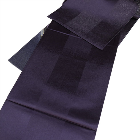 袋帯 リサイクル 帯丈484cm ポイント柄 月下美人柄 ぼかし パープル LLサイズ 正絹 Sランク お洒落