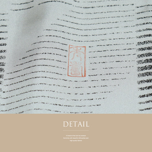 小紋 リサイクル 身丈165cm 裄68.4cm 単衣 グレー Lサイズ お洒落 不明 広衿 Sランク