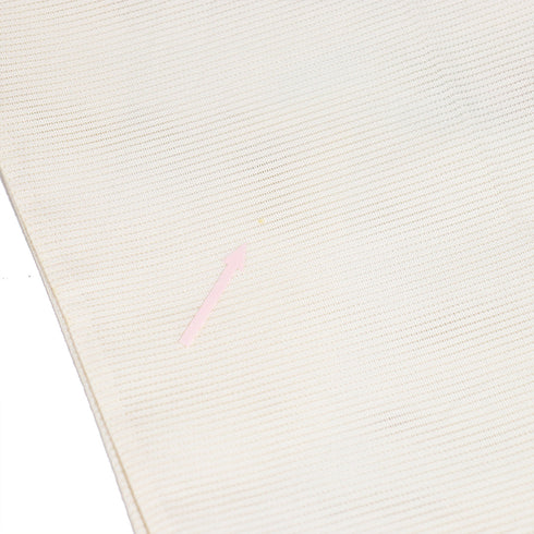 袋帯 リサイクル 帯丈430cm 六通 花柄 ベージュ Sサイズ 正絹 Aランク お洒落 カジュアル