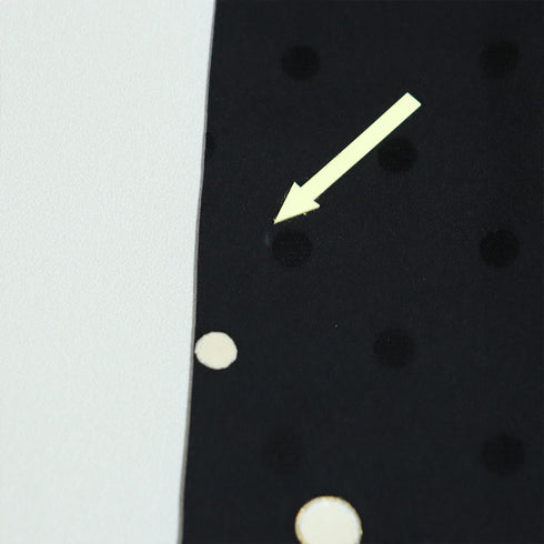 小紋 リサイクル 身丈166cm 裄71.2cm 袷 水玉柄 地紋 箔 ブラック LLサイズ お洒落 カジュアル 正絹 広衿 Sランク