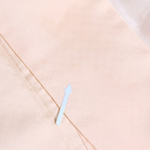 訪問着 リサイクル 身丈159cm 裄64.4cm 袷 橘型に菊や桐柄 刺繍 ピンク Mサイズ セミフォーマル お洒落 正絹 広衿 Aランク