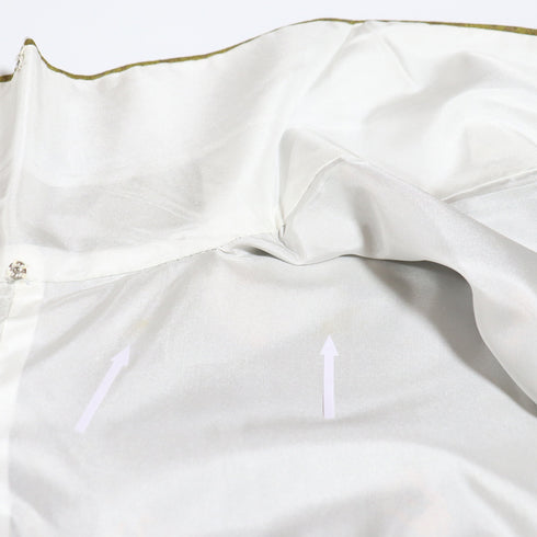 小紋 リサイクル 身丈166.7cm 裄67.8cm 袷 変わり織り 絞り模様 グリーン LLサイズ お洒落 正絹 広衿 Aランク